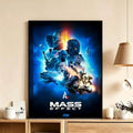 Mass Effect Legendary Edition HD Wall Poster | Gaming Decor Gaming Wall Poster Axl White12 30X40cmNoframe