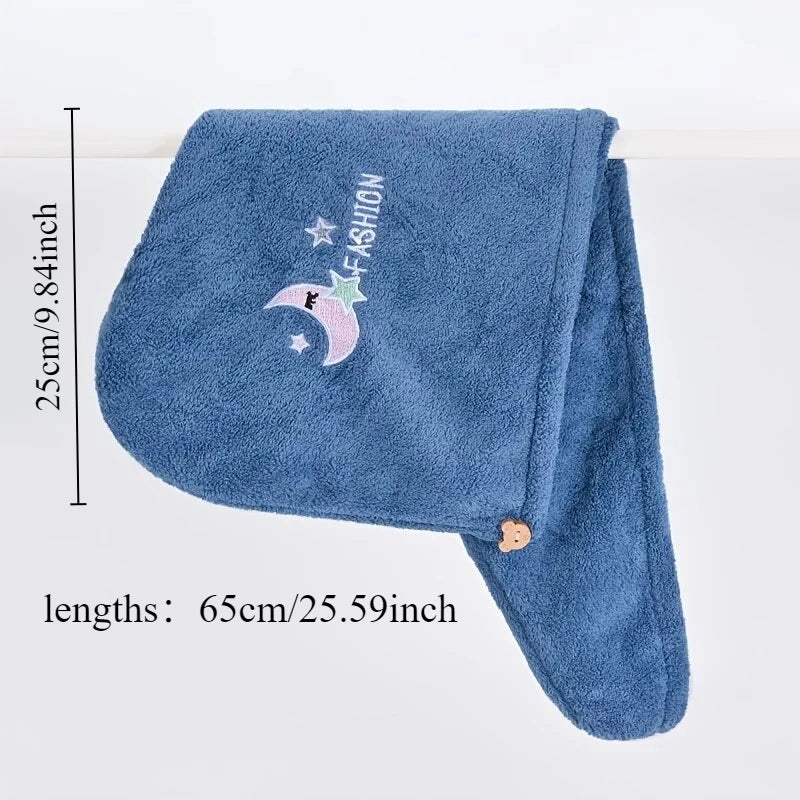 Quick-Dry Microfiber Hair Turban Towel Cap – Super Absorbent Hair Drying Turban Axl