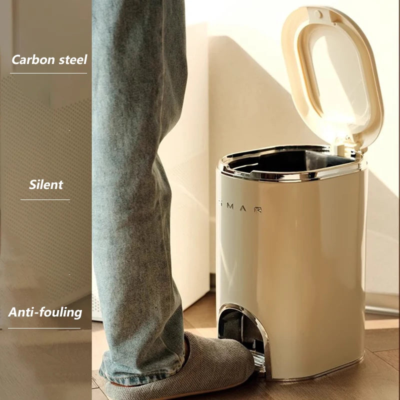 Large Plastic Waste Bin with Lid | 8–20L Kitchen Trash Can Plastic Waste Bin Axl