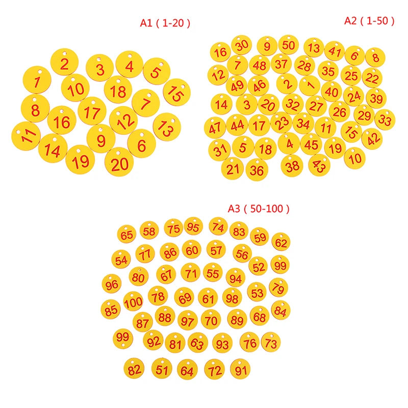 Numbered Hanging Tags for Beekeeping & Livestock – 20 or 50 Pk Numbered Farm Tags Axl