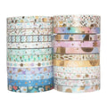 24 Rolls Gold Foil Washi Tape 5mm Cat Pattern – Scrapbook Set Decorative Washi Tape Axl A