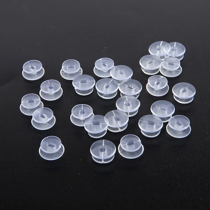 25Pcs Transparent Buttons for DIY Sandal Shoe Charms & Decor Shoe Charm Buttons Axl