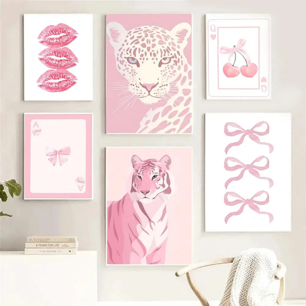 Pink Abstract Canvas Wall Art – HD Print Poster | Home Decor Canvas Wall Art Axl