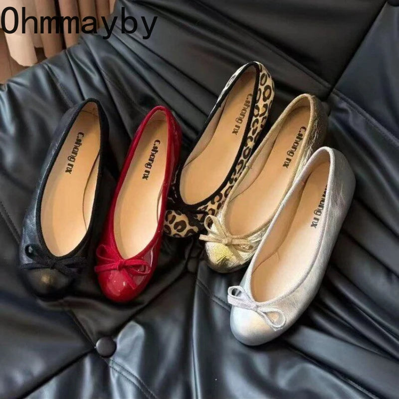 Women's Slip-On Ballet Flats – Soft Round Toe Dress Shoes Ballet Flats Axl