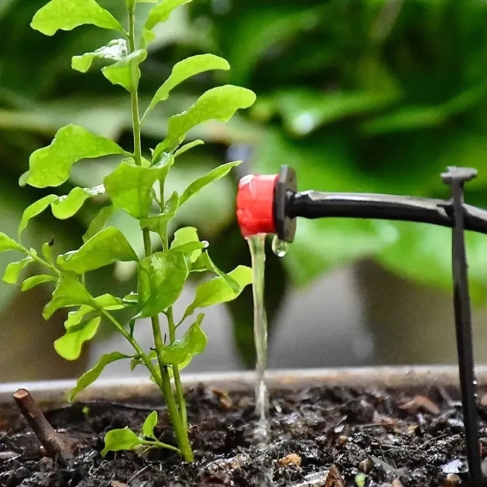 50-Pack Adjustable Garden Drippers – 8-Hole Micro Sprinkler Nozzles Drip Irrigation Nozzles Axl