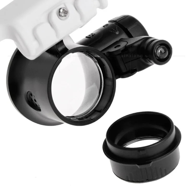 LED Headband Magnifier Glasses – Jeweler Loupe with Light Headband Magnifier Axl