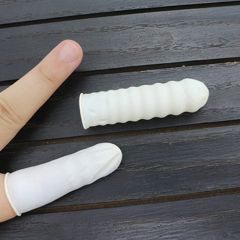 Disposable Latex Finger Cots – Fingertip Protectors 20/100 Pcs Disposable Finger Cots Axl