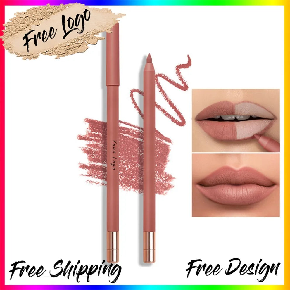 Vegan Matte Nude Lip Liner – Waterproof Long-Lasting Pencil Lip Liner Pencil Axl