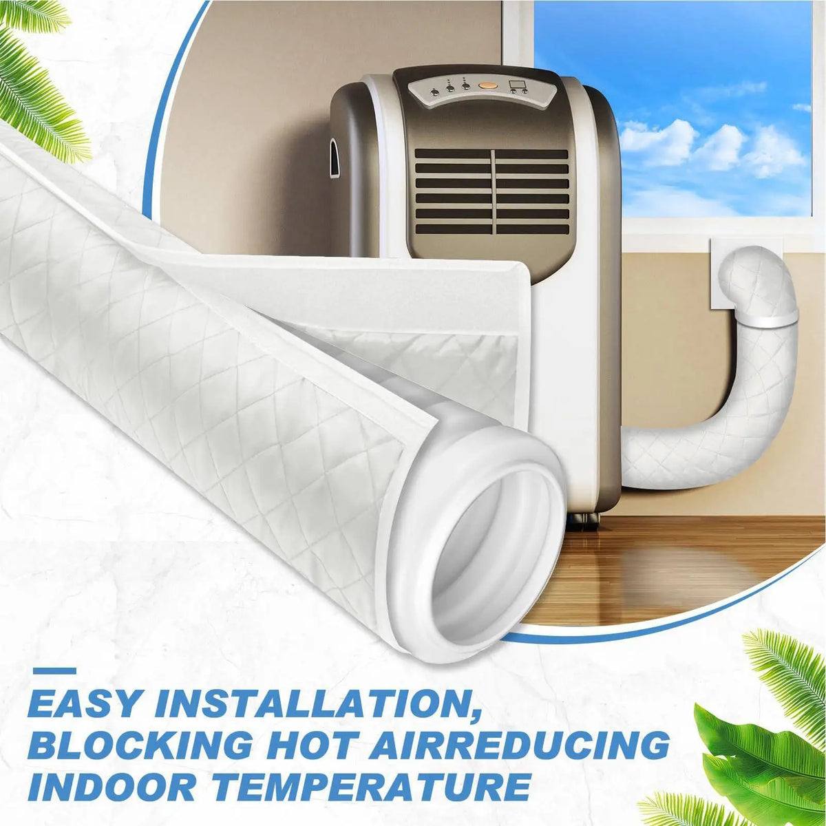 AC Hose Insulation Sleeve – 5"–6" Exhaust Pipe Wrap Cover AC Hose Insulation Sleeve Axl