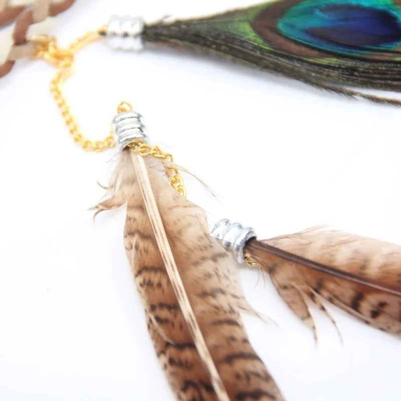 Feather Headband – Boho Festival Hairband & Headdress Feather Headband Axl