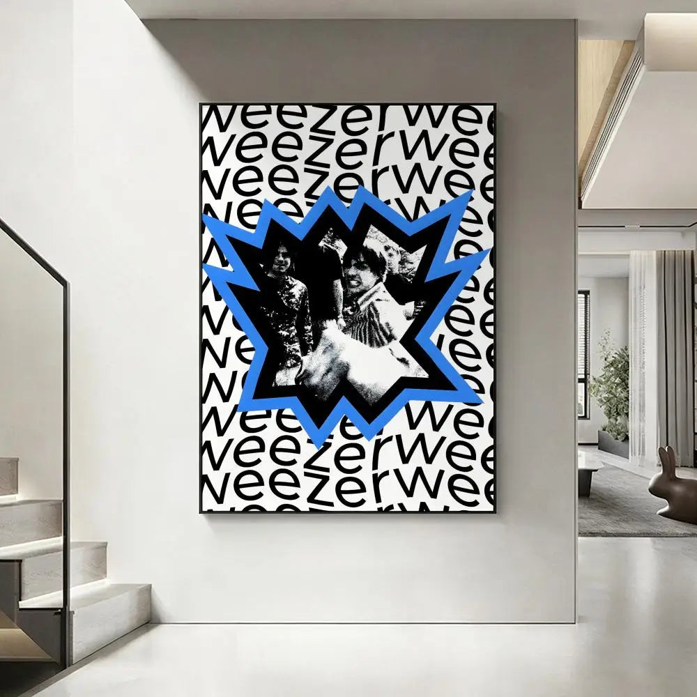 Weezer Band HD Art Poster – Waterproof Sticky Wall Decor Wall Art Poster Axl White5 15X20cmNoframe