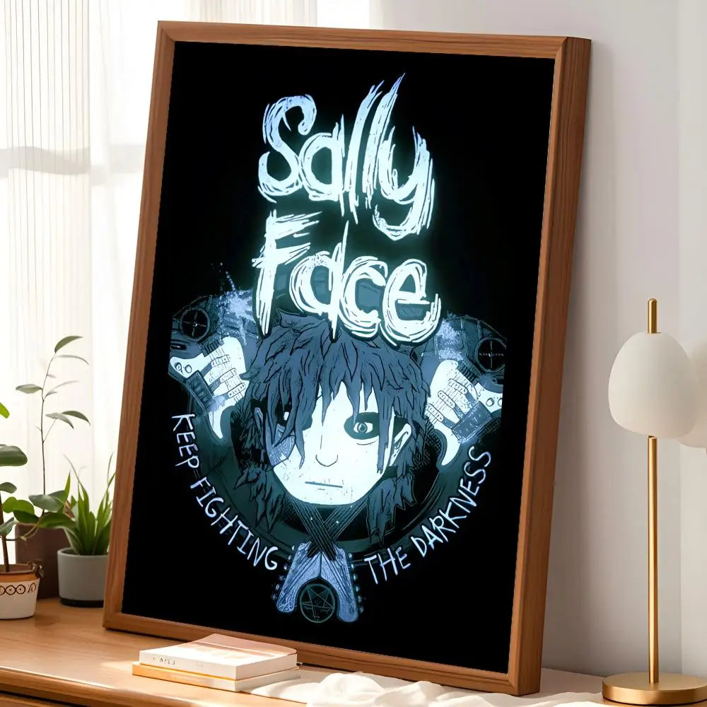Sally Face Game Poster – Self-Stick HD Waterproof Wall Art Wall Art Poster Axl