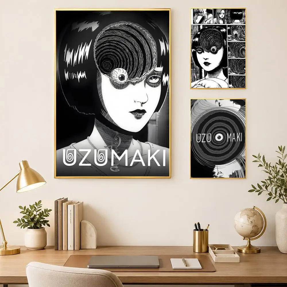 Manga Uzumaki HD PVC Self-Stick Wall Poster – Waterproof Wall Art Poster Axl