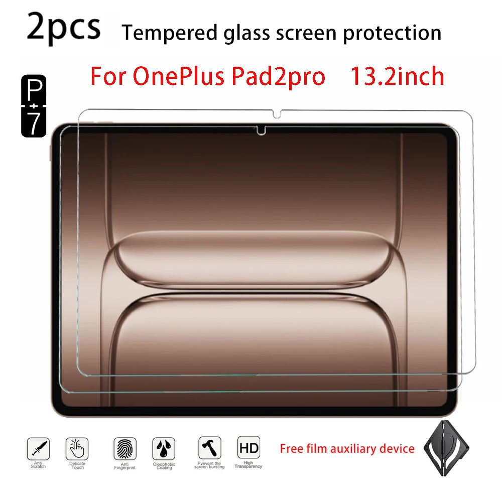 2-Pack Tempered Glass Screen Protector OPPO Pad 4 Pro & OnePlus Pad 3 13.2" Tablet Screen Protector Axl