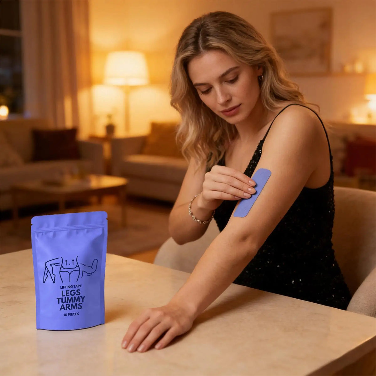 10-Pc Invisible Body Lift Tape – Sweatproof Slimming Pads Body Contouring Tape Axl
