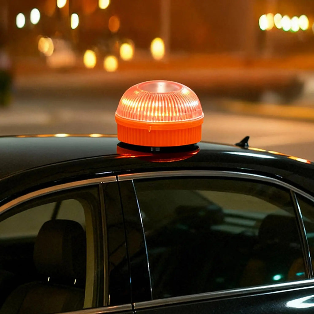 LED Strobe Warning Light Magnetic Base – Car Truck Beacon LED Warning Beacon Axl