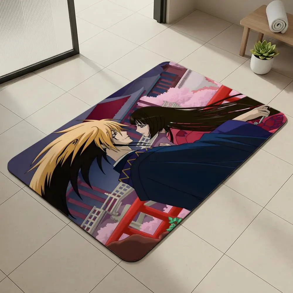 Nurarihyon no Mago Anime Diatomite Bath Mat – Quick Dry Anime Bath Mat Axl White10 40x60cm