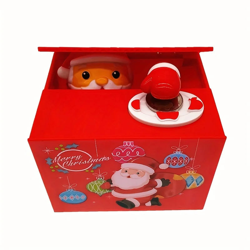 Electric Santa Claus Piggy Bank – Fun Animated Coin Bank for Kids Electric Piggy Bank Axl