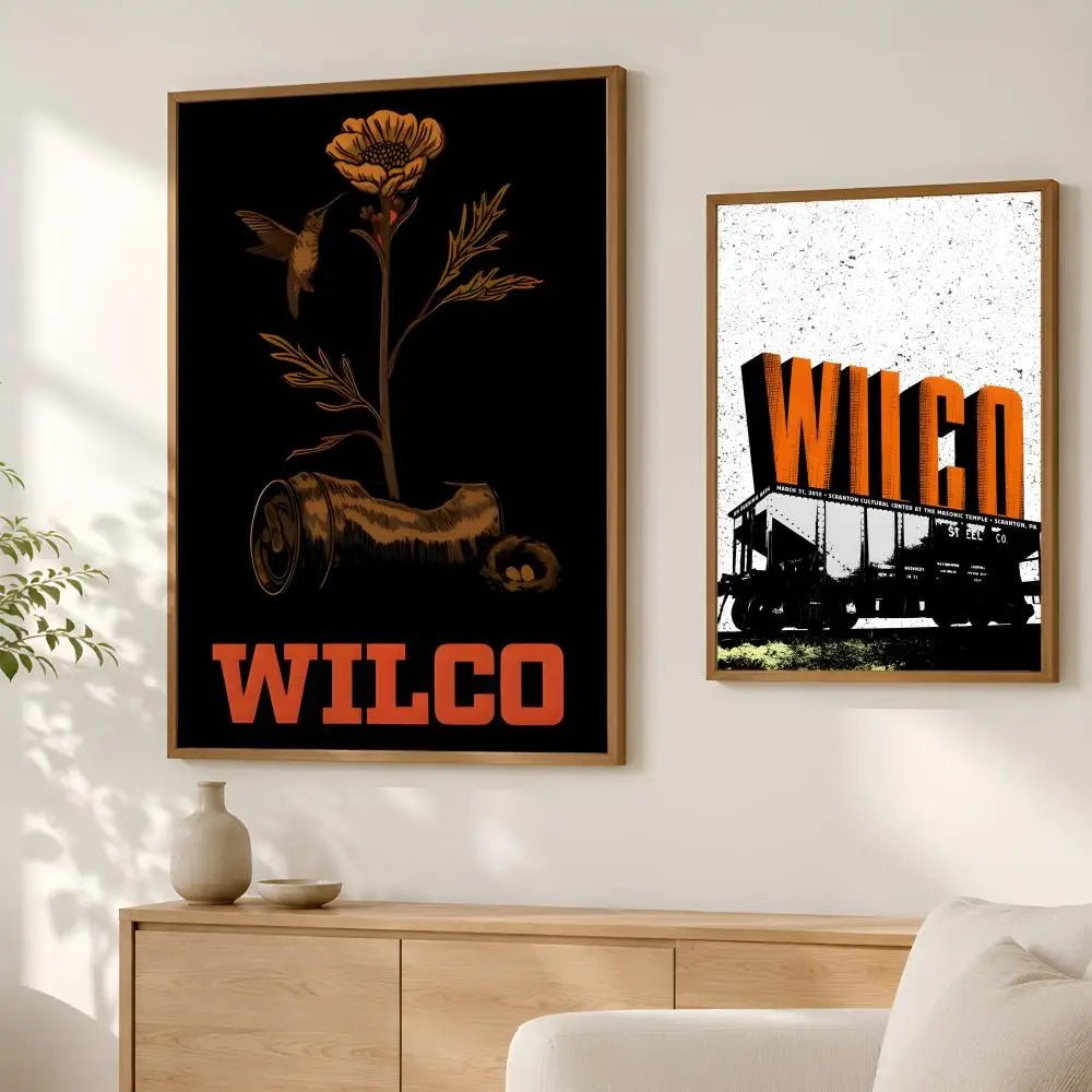 Wilco Band Self-Stick HD PVC Wall Poster | Waterproof Decor Wall Art Poster Axl