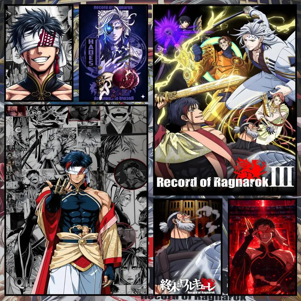 Record of Ragnarok Poster – Self-Adhesive HD Anime Wall Art Anime Wall Poster Axl
