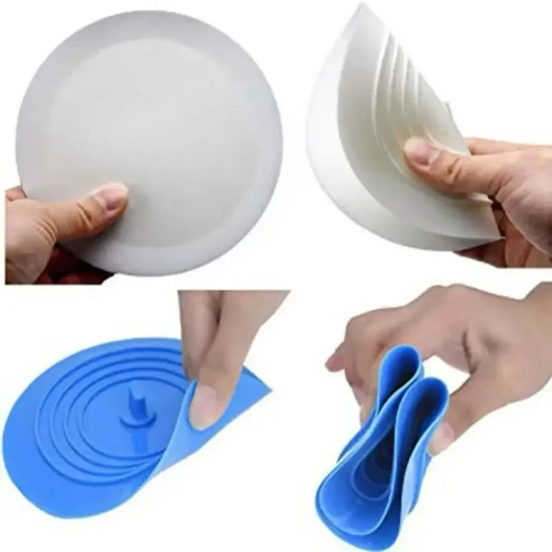 15cm Silicone Drain Stopper & Hair Filter Plug – Sink & Tub Drain Stopper Axl