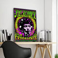 Jimi Hendrix Vintage Canvas Wall Art – Unframed Music Poster Canvas Wall Art Axl Black1 40X50cmFrameless