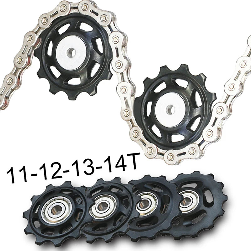 Bike Rear Derailleur Jockey Wheel 11T 12T 13T 14T Pulley Derailleur Jockey Wheel Axl
