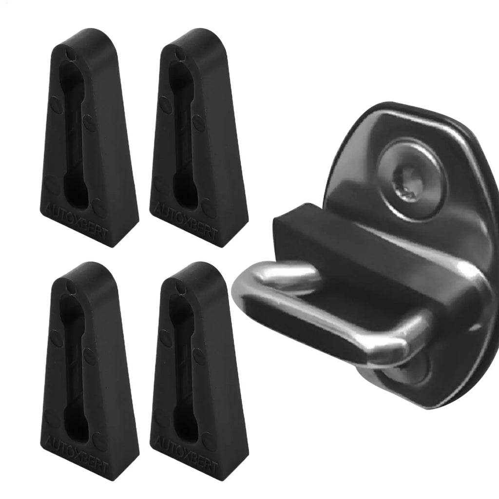 Car Door Lock Striker Buffer Rubber Sound Deadener Pads 4pk Car Door Buffer Axl