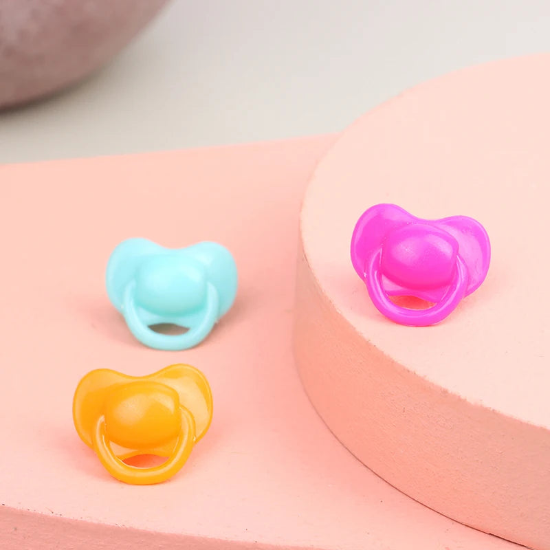 20 Pcs Miniature Dollhouse Pacifiers | 1:12 Scale Doll Accessories Dollhouse Accessories Axl