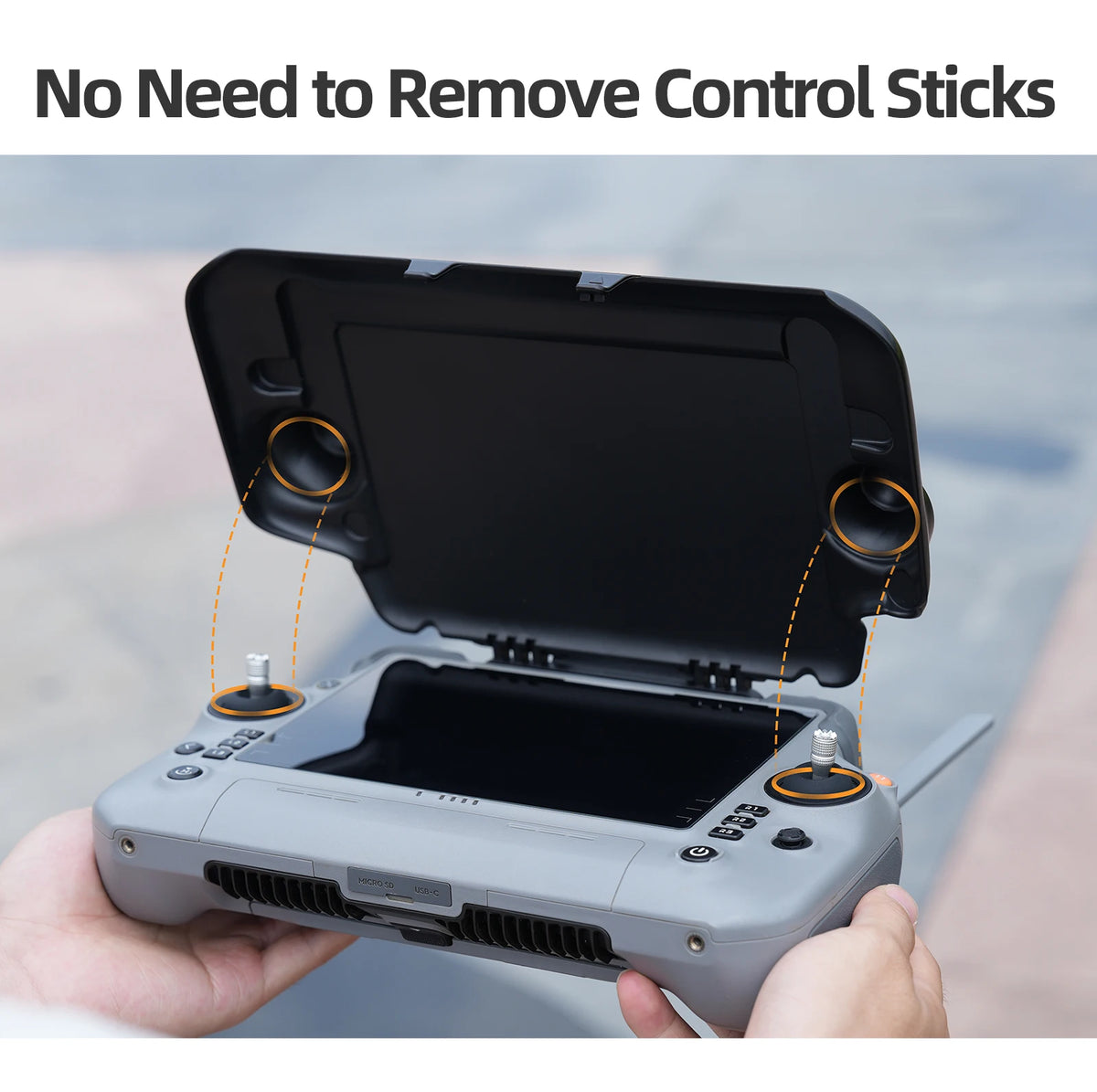 DJI RC Plus 2 Protective Cover & Sun Visor – Matrice 4T Drone Controller Cover Axl