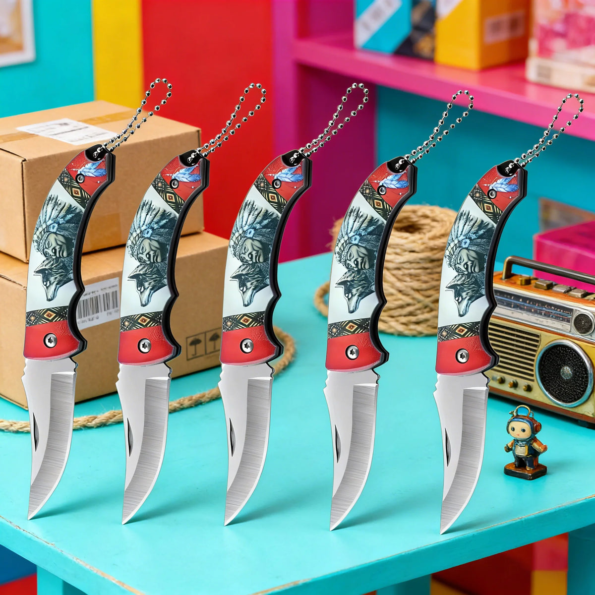 Multifunctional Folding Knife – EDC Camping & Fishing Utility Folding Pocket Knife Axl