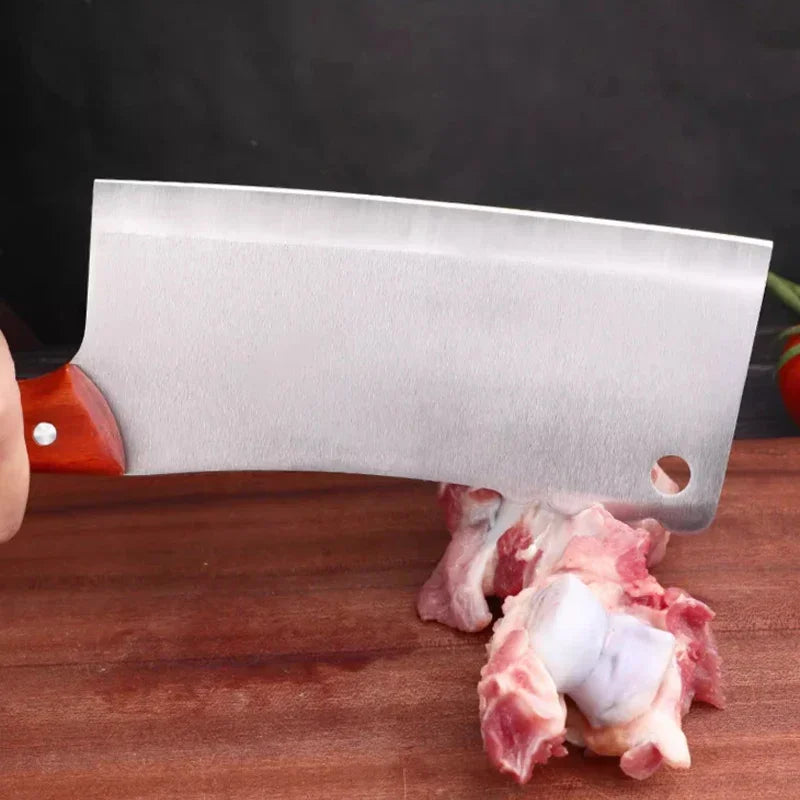 PLYS Stainless Steel Bone Chopping Cleaver | Heavy-Duty Knife Bone Chopping Cleaver Axl