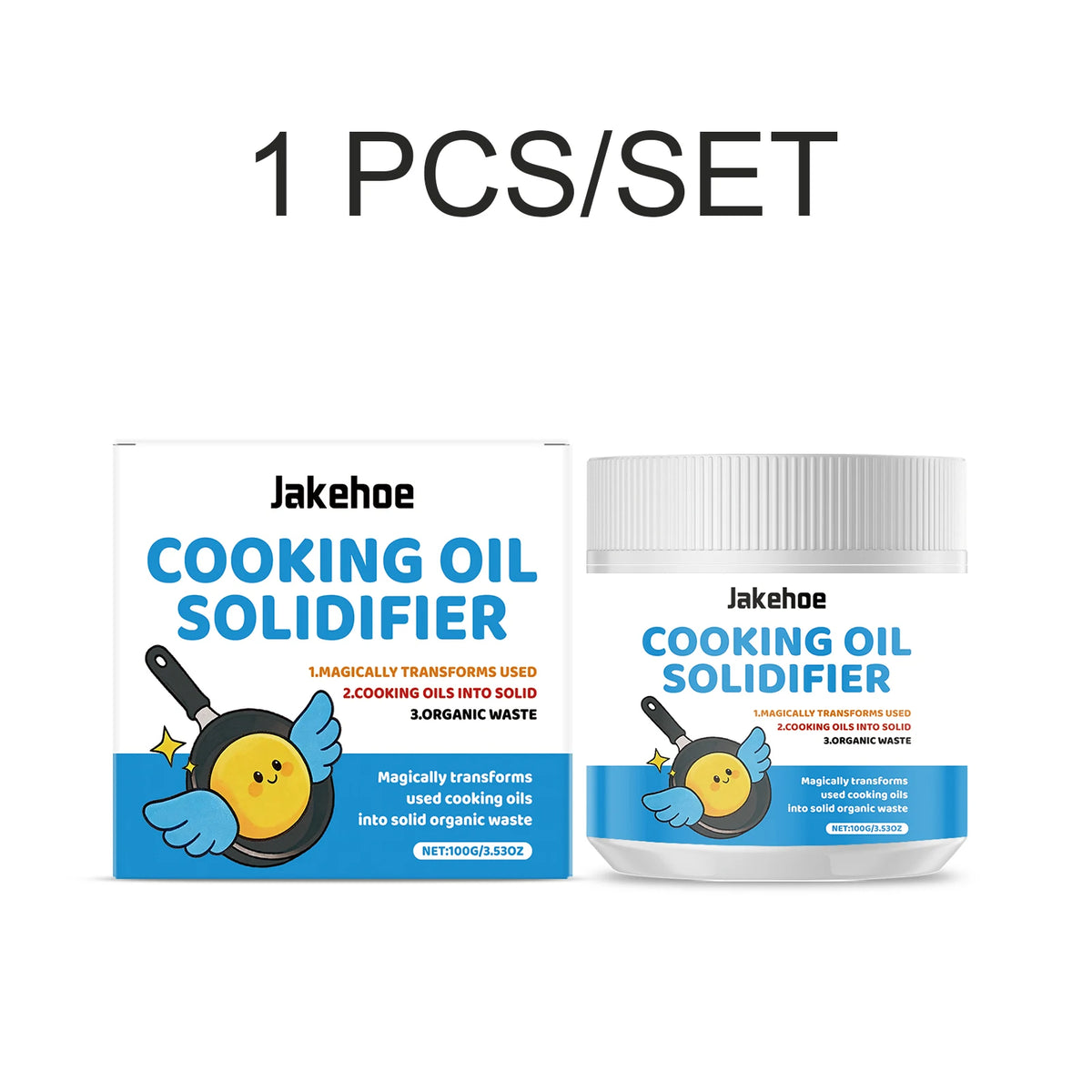 Cooking Oil Solidifier – Eco-Friendly Waste Oil Hardener 100g Oil Solidifier Powder Axl Type A 1 PCS