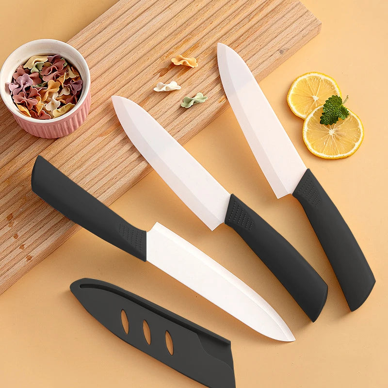 Ceramic Paring Knife 3/4/5 Inch with Cover – Rust-Free Blade Ceramic Paring Knife Axl