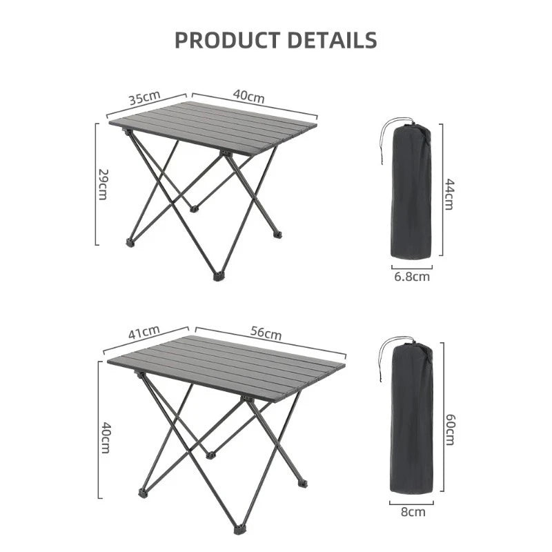 Aluminum Folding Camping Table – Lightweight Portable Outdoor Folding Camping Table Axl