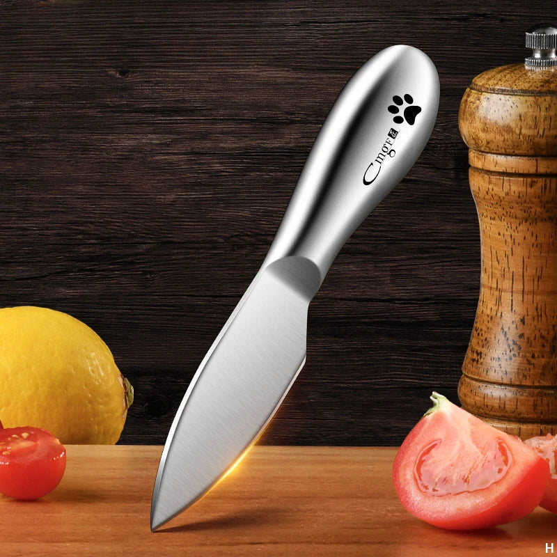 Mini Stainless Steel Kitchen Knife – Compact Fruit & Veggie Blade Kitchen Utility Knife Axl B 5 inch