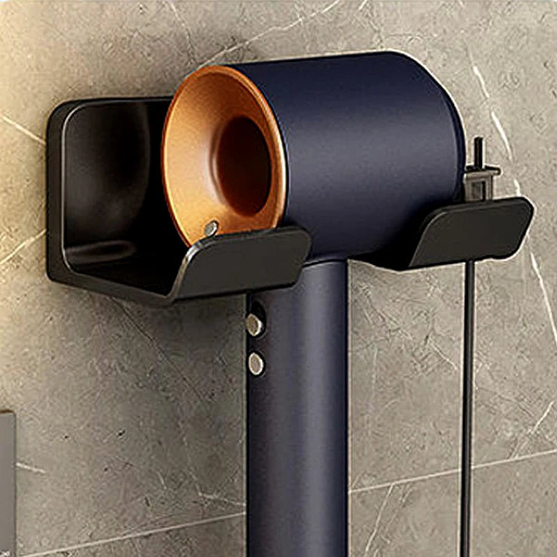 Wall Mounted Hair Dryer Holder – Punch-Free Bathroom Shelf Hair Dryer Holder Axl A4