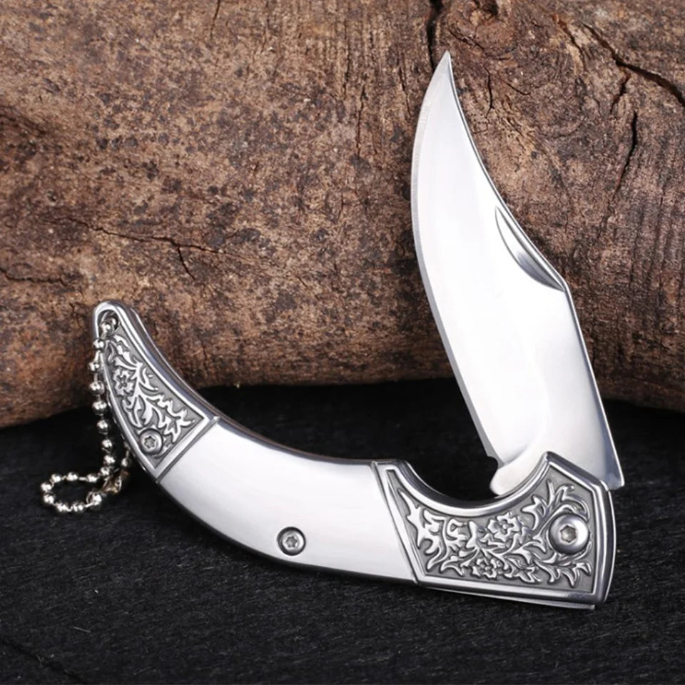Folding Paring Knife Stainless Steel – Portable Kitchen Knife Folding Paring Knife Axl