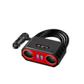 4-Port USB Car Charger 120W Fast Charge Adapter 12–24V Car USB Charger Axl CH33