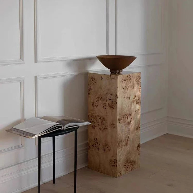 Wooden Floor Figurine Sculpture – Elegant Birch Home Décor Decorative Wood Sculpture Axl