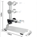 Aluminum Alloy Adjustable Microscope Bracket | Precision Stand Microscope Stand Axl Silver