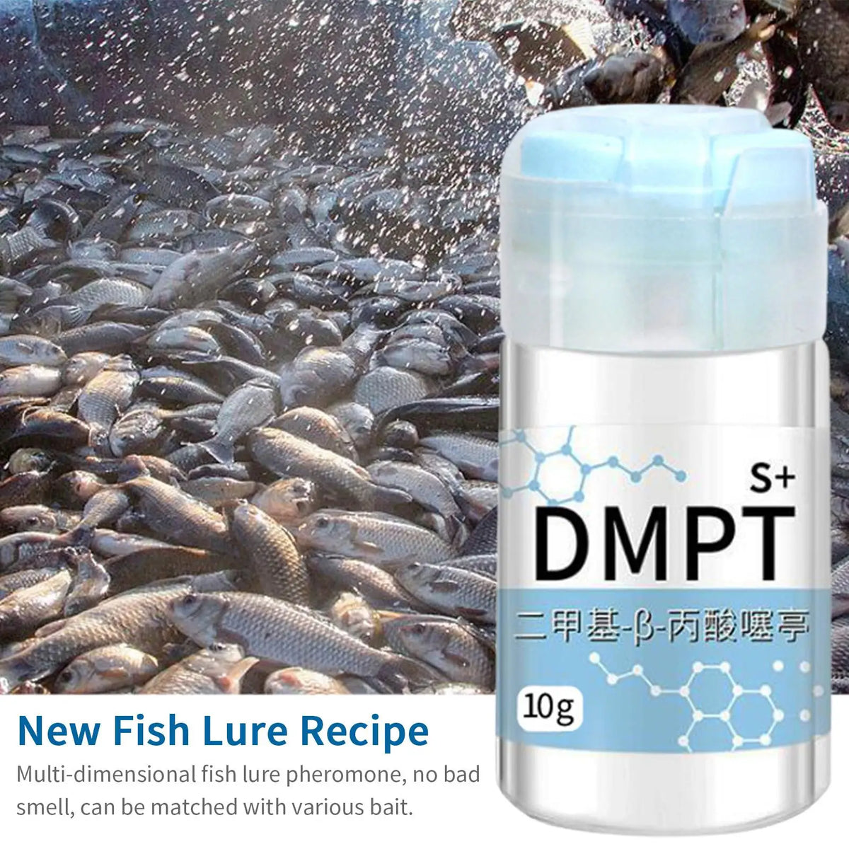 DMPT Fish Attractant Gel – Water-Soluble Bait Additive Powder Fishing Bait Additive Axl