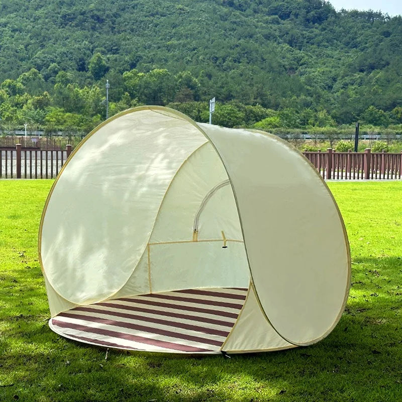Portable Quick-Open Beach Tent – 3-4 Person Waterproof Shelter Pop-Up Beach Tent Axl