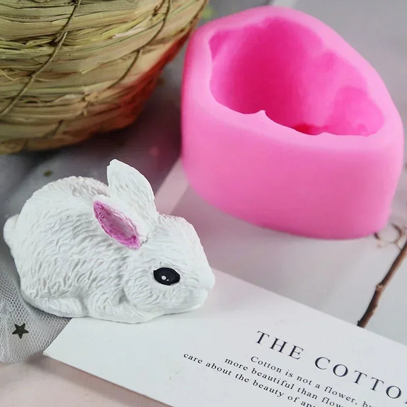 Rabbit Silicone Mold – Chocolate, Fondant, Cake & Soap Silicone Baking Mold Axl