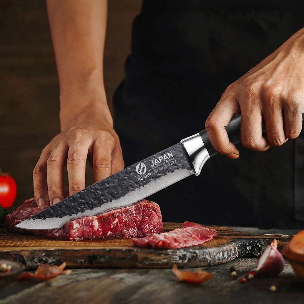 Stainless Steel Boning Knife – Sharp Meat & Slicing Knife Boning Knife Axl