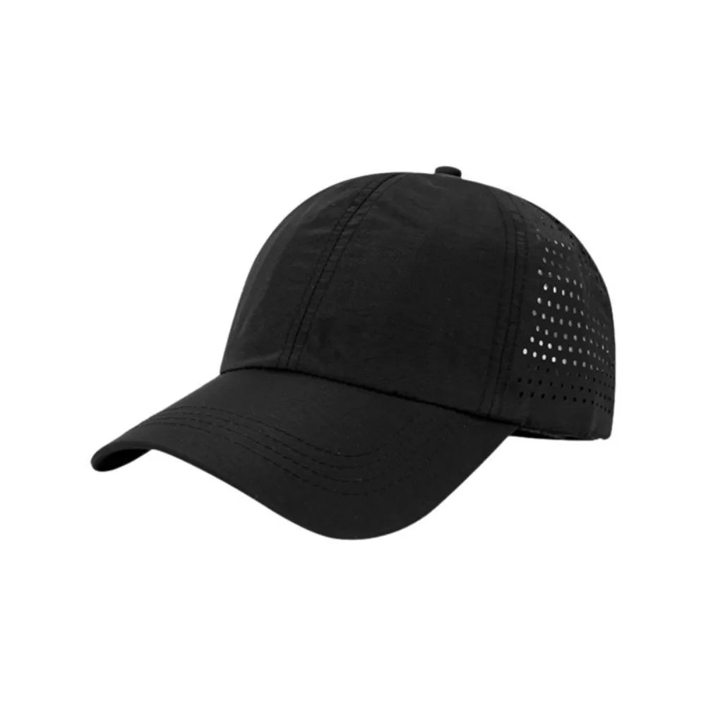 Women's Quick-Dry UV Baseball Cap – Lightweight Summer Sport Women's Sport Cap Axl Black