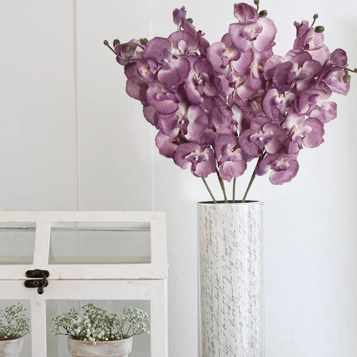 Artificial Silk Butterfly Orchid Branch – Wedding & Home Decor Artificial Flower Branch Axl