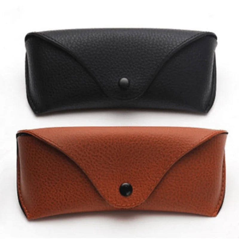 Faux Leather Eyeglasses & Sunglasses Case – Unisex Holder Box Eyeglasses Case Axl
