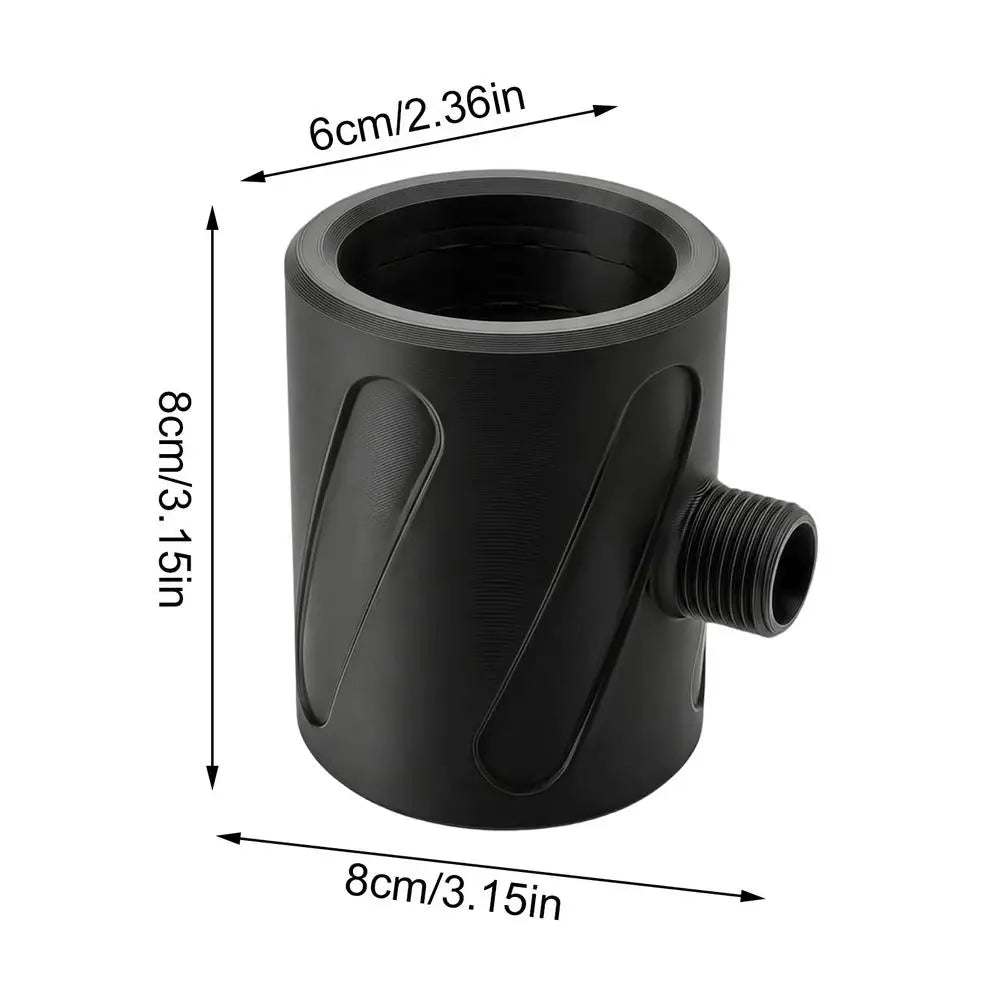 High Pressure Handheld Shower Head – Spiral Nozzle 3D Printed Handheld Shower Head Axl Black
