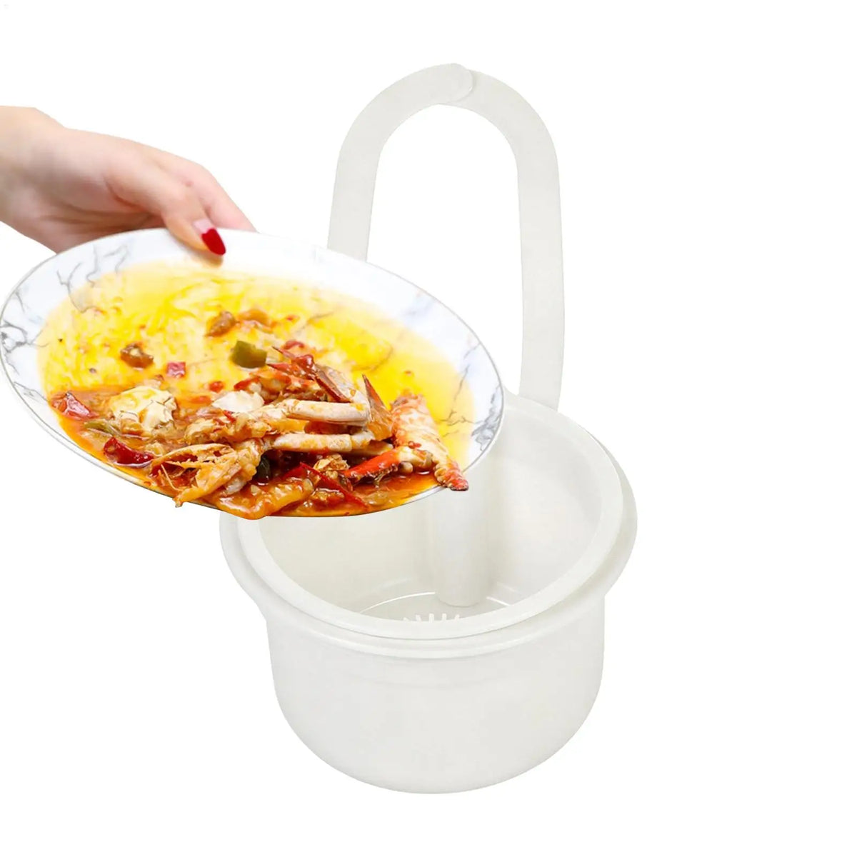 Sink Food Catcher Basket – Adjustable Push-to-Pour Drain Strainer Sink Drain Strainer Axl